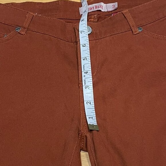 Judy Blue Ochre Burnt Orange Brown Soft Denim Skinny Jeans Women's Size 3 (26) - Picture 13 of 14